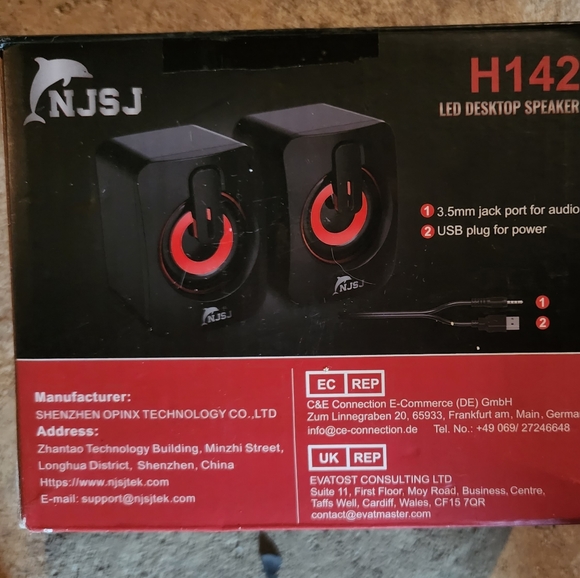 NJSJ Led Desktop Speakers - Picture 5 of 5